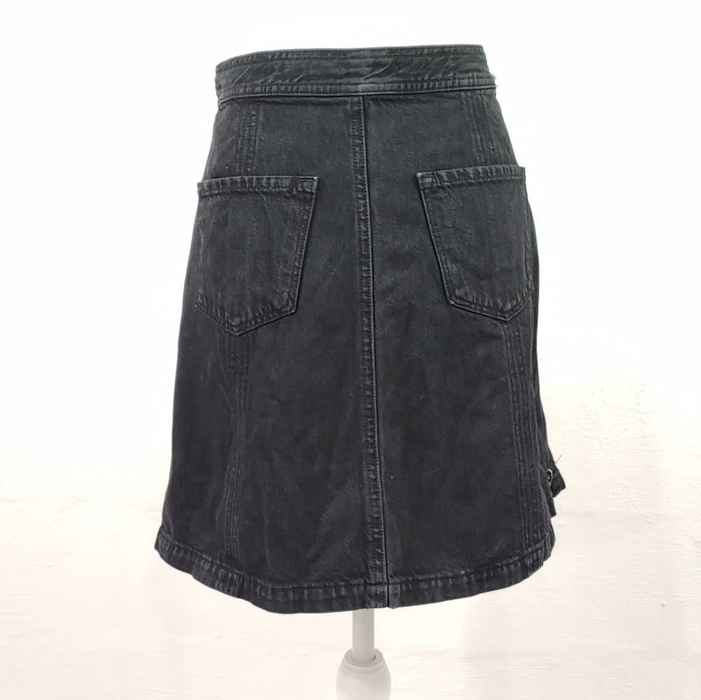 J. BRAND X BELLA FREUD BUTTON FRONT JEAN SKIRT WITH SIDE ZIP (711) - Picture 13 of 13